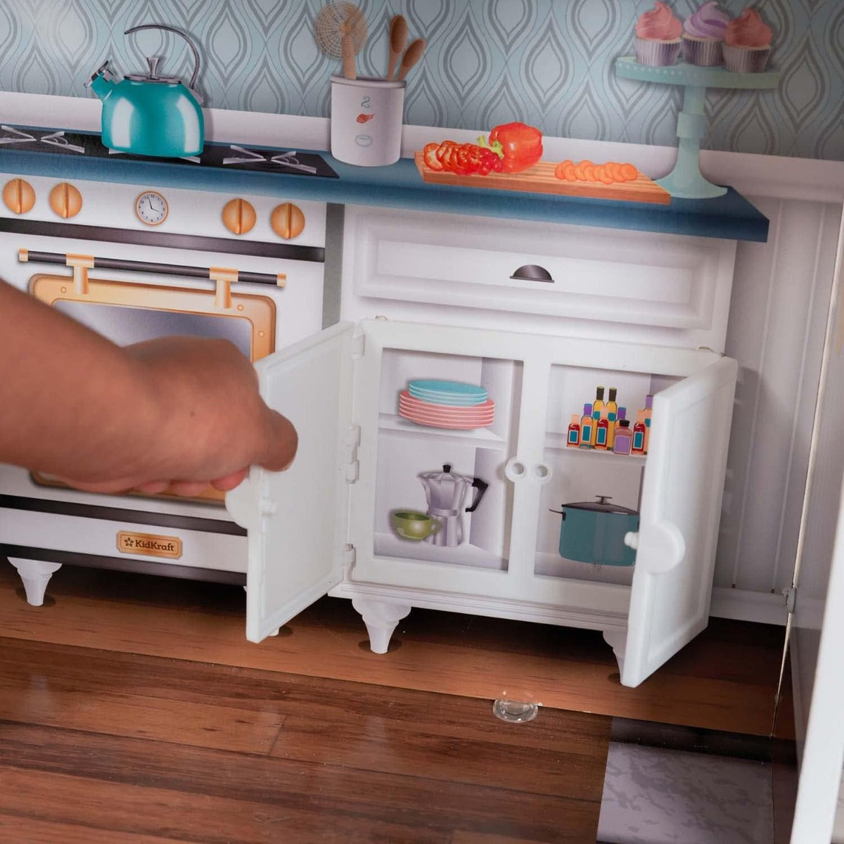 بيت الدمى الخشبي سيليست مانشن من كيد كرافت مع إيزي كرافت - رقم: 65979