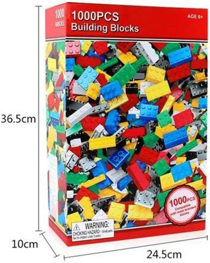 مجموعة مكعبات بناء مدينة يمكنك تجميعها بنفسك - 1000 قطعة 
