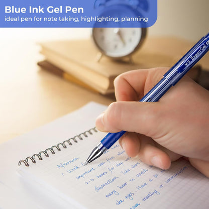 M&G Chenguang Pack of 2 Expert Gel Pen Set – 2 Blue Gel Pens, 0.7mm Bullet Tip - No: AGP136R2