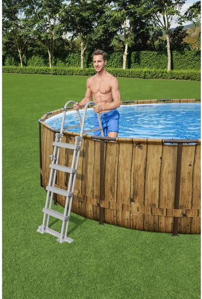 Bestway Power Steel Swim Vista Series Above Ground Pool Complete Set with Filter Pump 549x122 cm - No: 56977