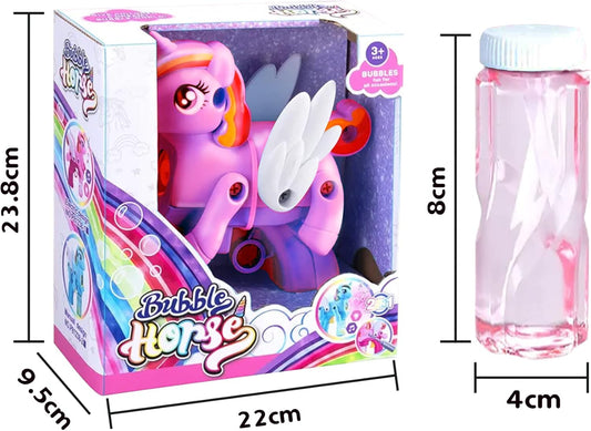 Unicorn Bubble Machine - Unicorn Bubble Gun For Girls | Handheld Bubble Machine For Kids - No:P81238-1