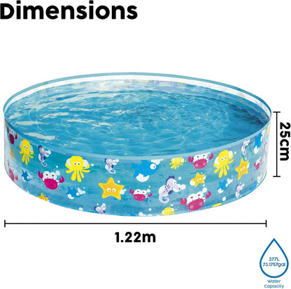 Bestway Fill'n'Fun Round Paddling Pool 122x25cm | 55028