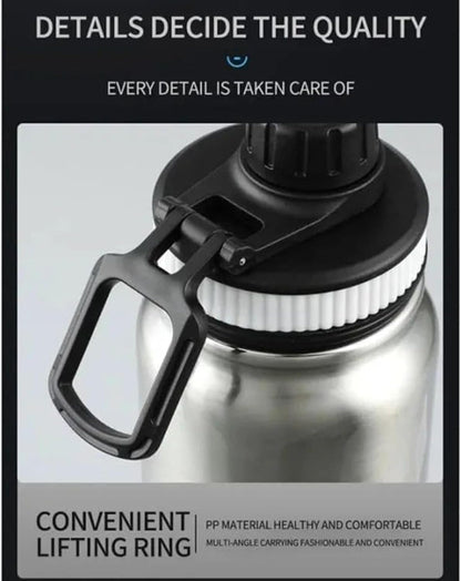 800ml Vacuum Insulated Stainless Steel Thermal Bottle, Leakproof, BPA Free, Hot/Cold Sports Water Bottle for Coffee, Tea, Travel