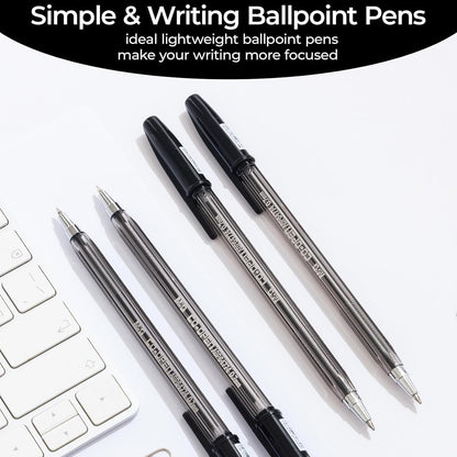 M&G Chenguang CO-OPEN Ballpoint Pen 0.7mm – Capped Fine Point Writing Pen – Black, Blue, Red or Green Ink – 1 pcs - No: ABP64774