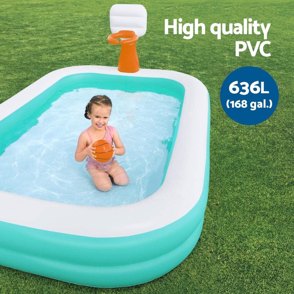 Bestway Dunk'N Splash Inflatable Pool - Inflatable play ground 251 x 168 x 102 cm - No:54445
