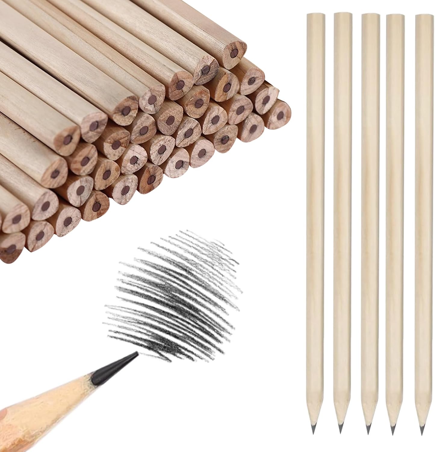 M&G Chenguang Wooden Graphite Pencil – Premium Hexagonal Writing & Drawing Pencil Break-Resistant Lead | Natural Wood Finish | H,2H,3H, HB,B, 2B,3B,4B,5B,6B,7B,8B,9B,10B,12B and 14B