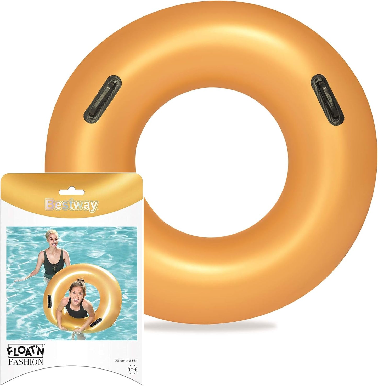 Bestway Gold Metallic Inflatable Swim Ring 36127