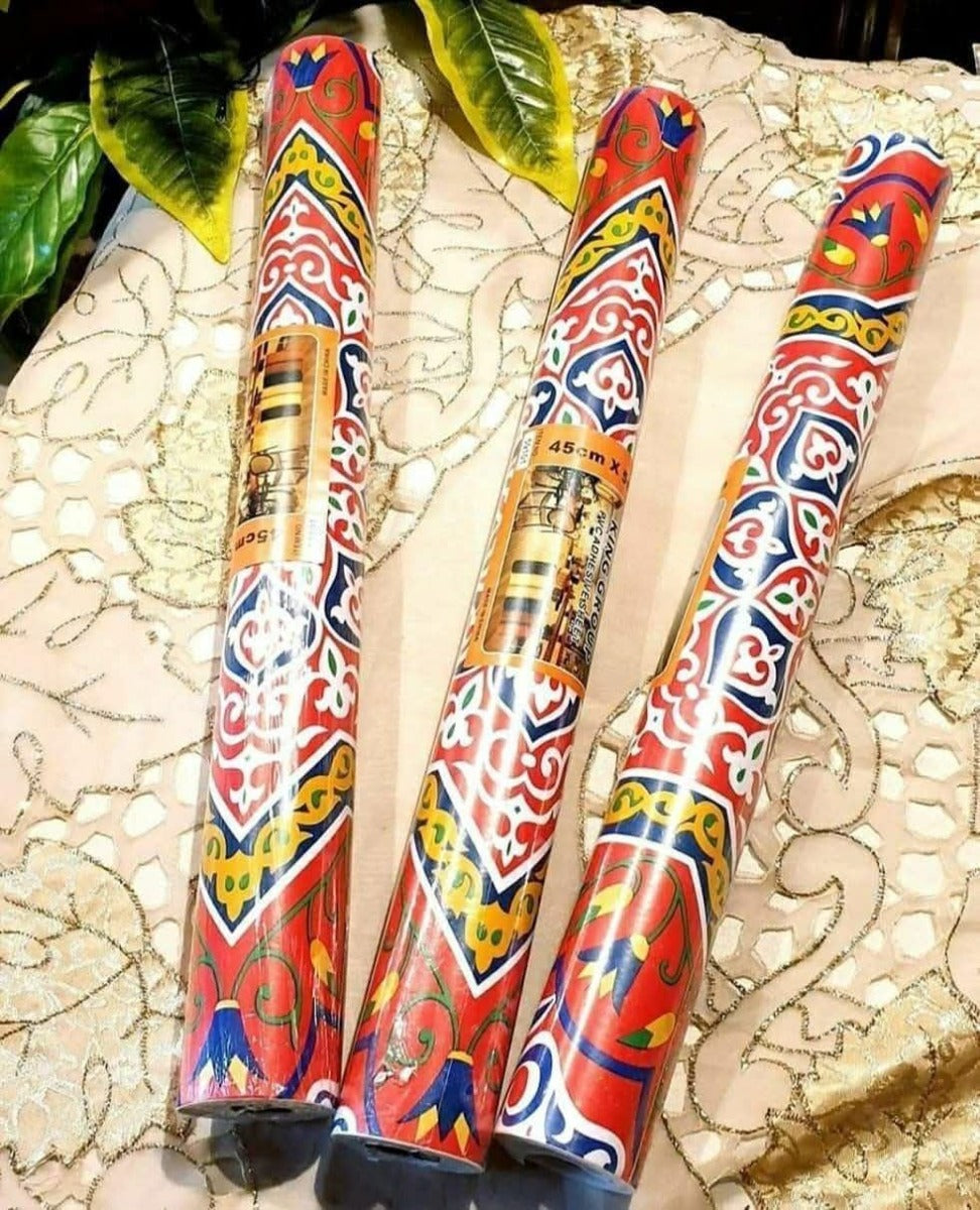لفة ملصقات زينة رمضانية للمطبخ والمنزل، 5 أمتار × 45 سم - قطعة واحدة
