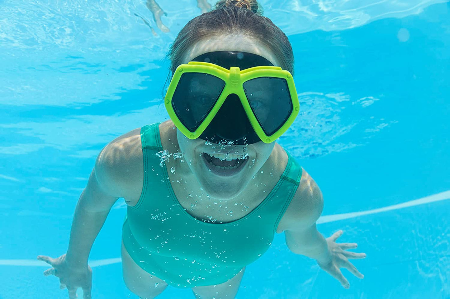 Bestway Swim Mask Kids Swimming Goggles with Nose Cover - 1pcs - No:22040