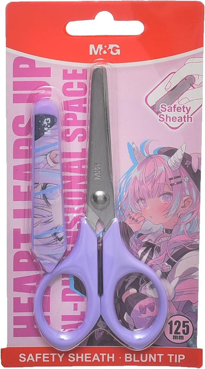 M&G Chenguang Kids Scissors, Safe Ergonomic Design, Rounded Tips for Young Hands - No:ASS913X0