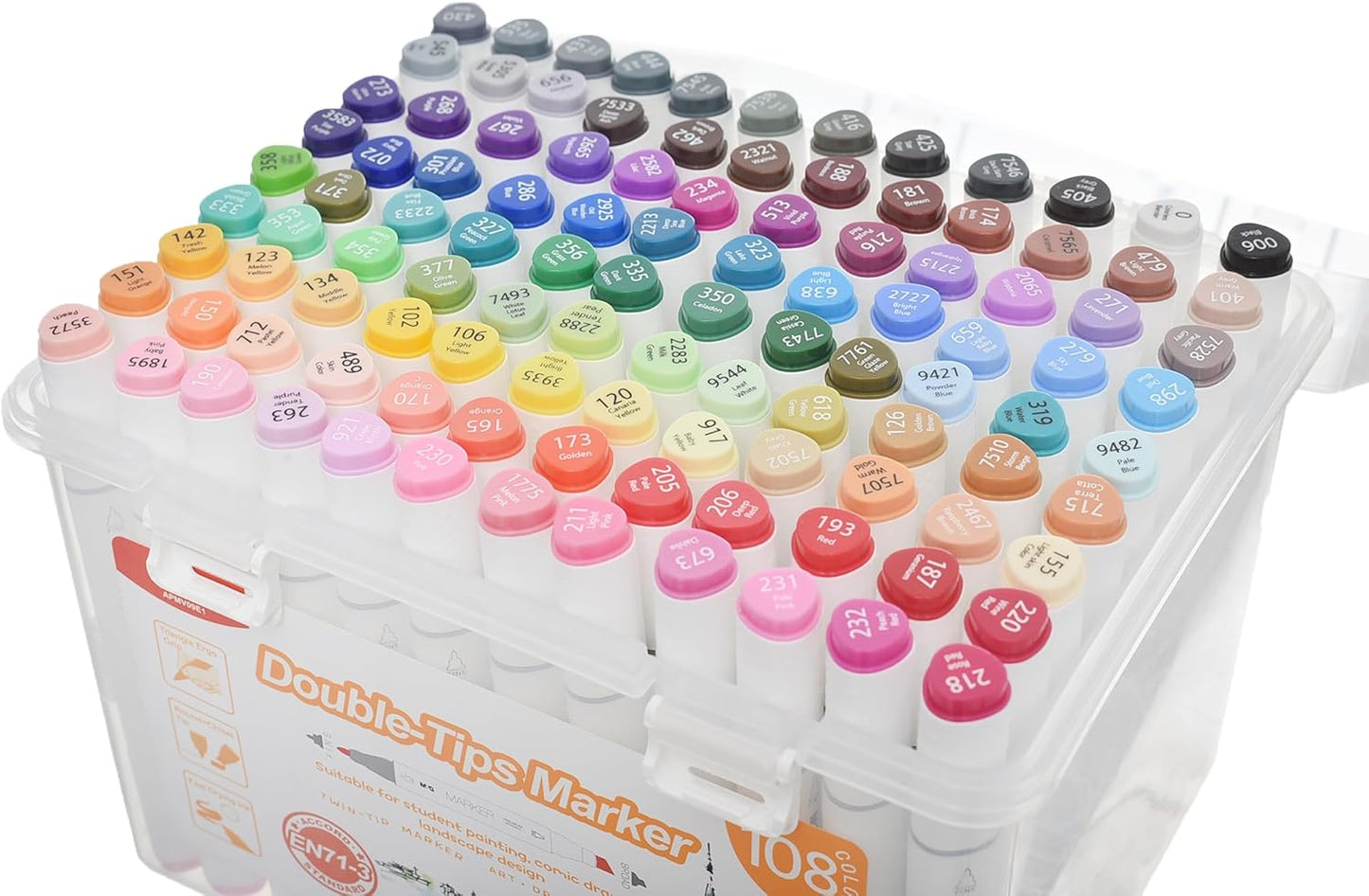 M&G Double-Head Marker Set 108 Colors Fine & Broad Art Drawing (APMV09E1)