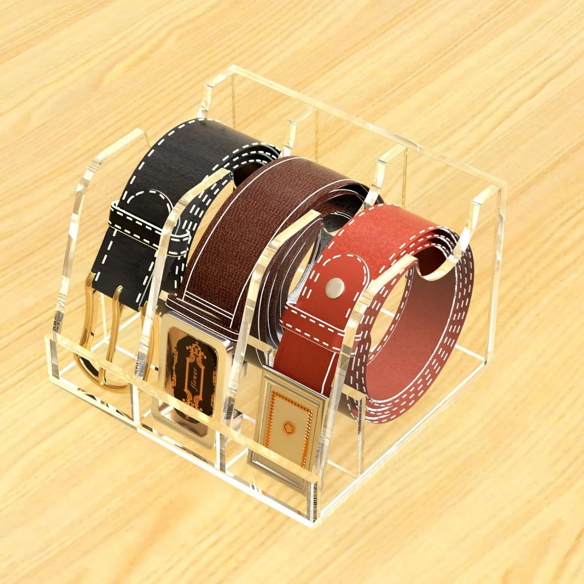 Acrylic Belt Storage Holder.