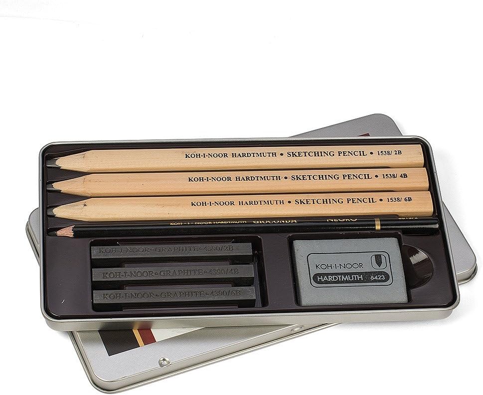 Koh-i-Noor:Set of 8 Professional Sketching Tin - No:8892008001PL
