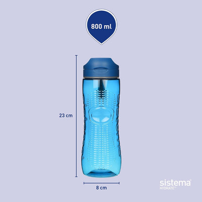 Sistema Tritan Active Bottle 800 ml BPA Free Water Bottle - No:00650
