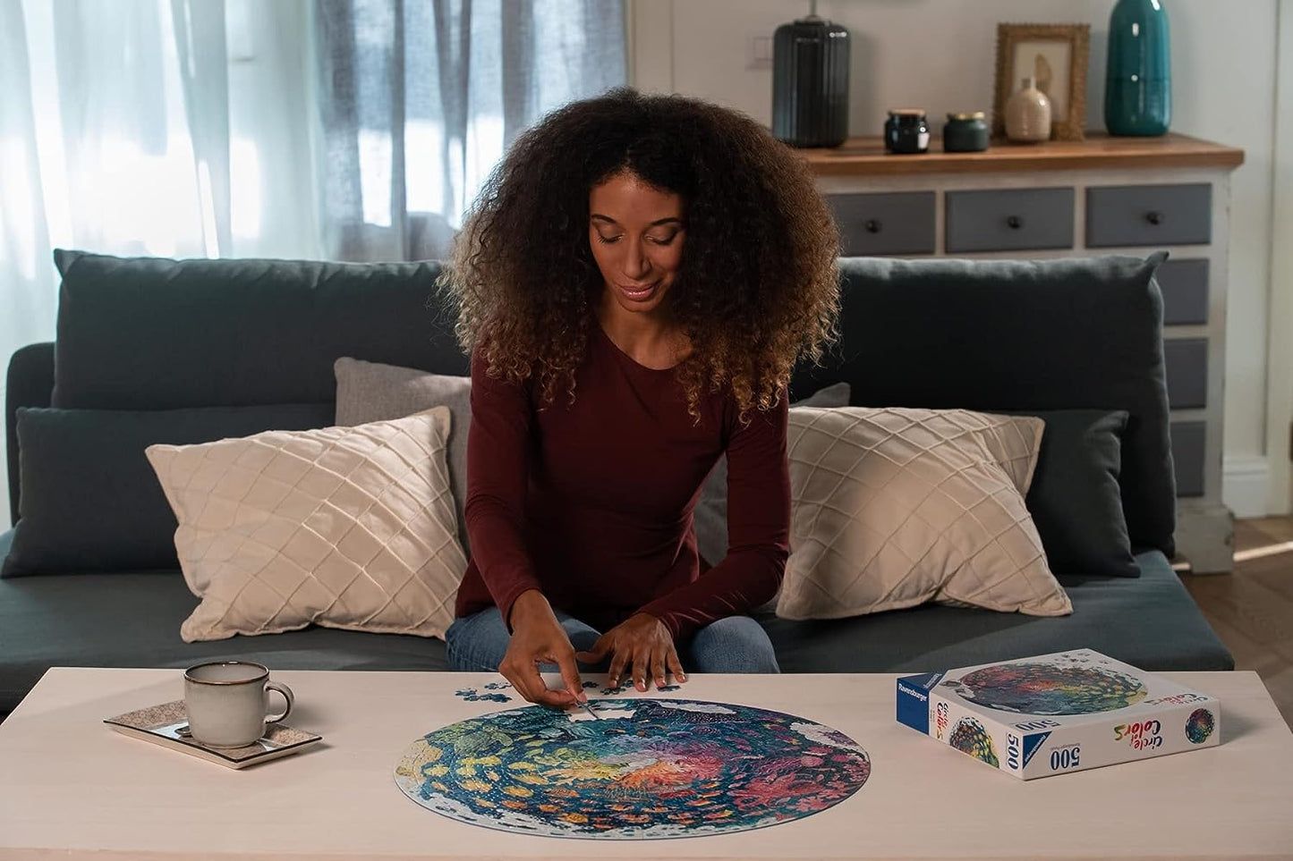 Ravensburger Circle of colors-Flowers Puzzle - 500pcs - No:17167