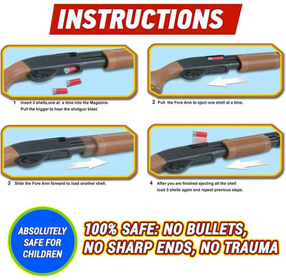 Outdoor hunter Liberty Imports Kids Toy Pump Action Shotgun - (30-Inches) - No:MG9030M