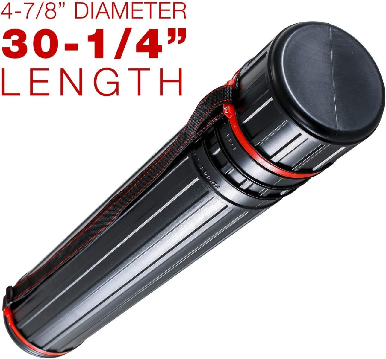 أنبوب رسم تلسكوبي أسود كبير من شركة يو إس آرت سبلاي: القطر الخارجي: 4-7/8 بوصة، القطر الداخلي: 4-1/2 بوصة، الطول: من 30-1/4 إلى 47-3/4 بوصة