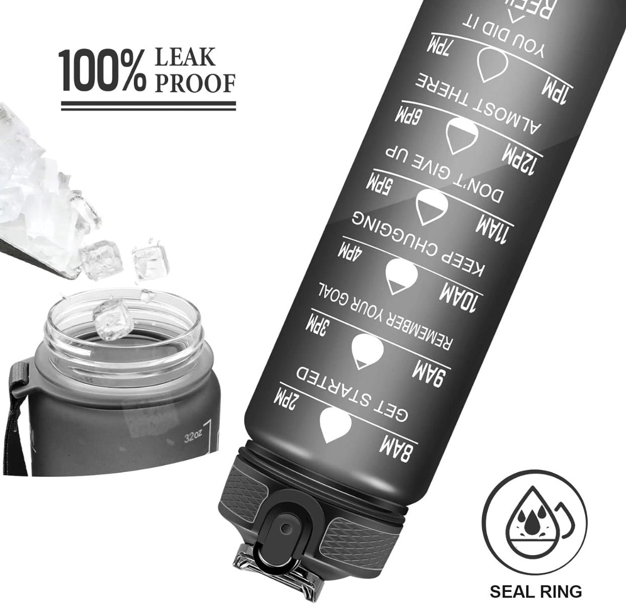 Hello water bottle Famia A bottle with hand strap - 1000ml - No:1073