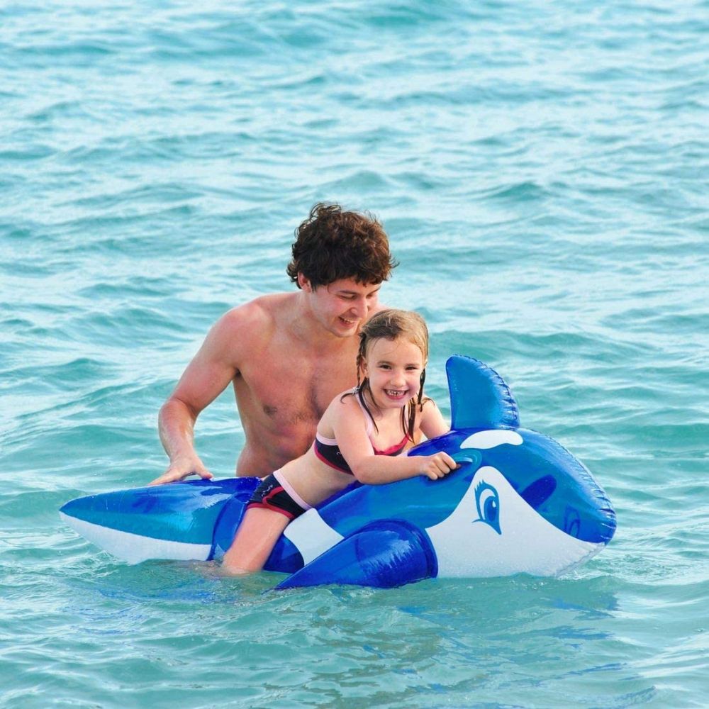 Jilong Sunclub Inflatable Blue Whale For Swimming Pool Jilong Mat - No:37215