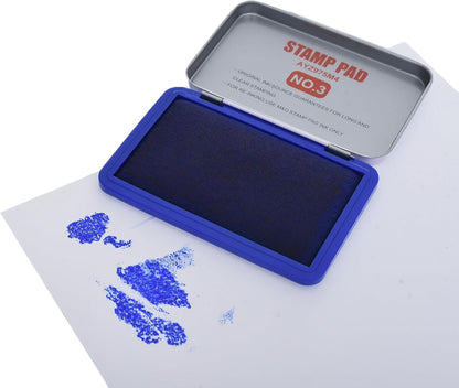 وسادة حبر M&amp;G Chenguang، رقم 3، حبر أزرق لطباعة واضحة في المكاتب وختم المستندات - رقم: AYZ975M4