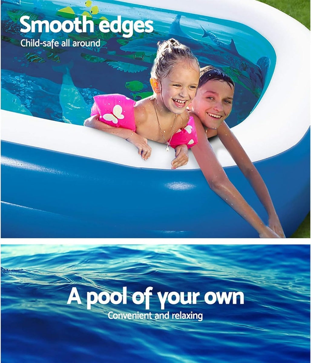 Bestway Under sea adventure children's rectangle swimming pool 262 x 175x 51  -No:54177