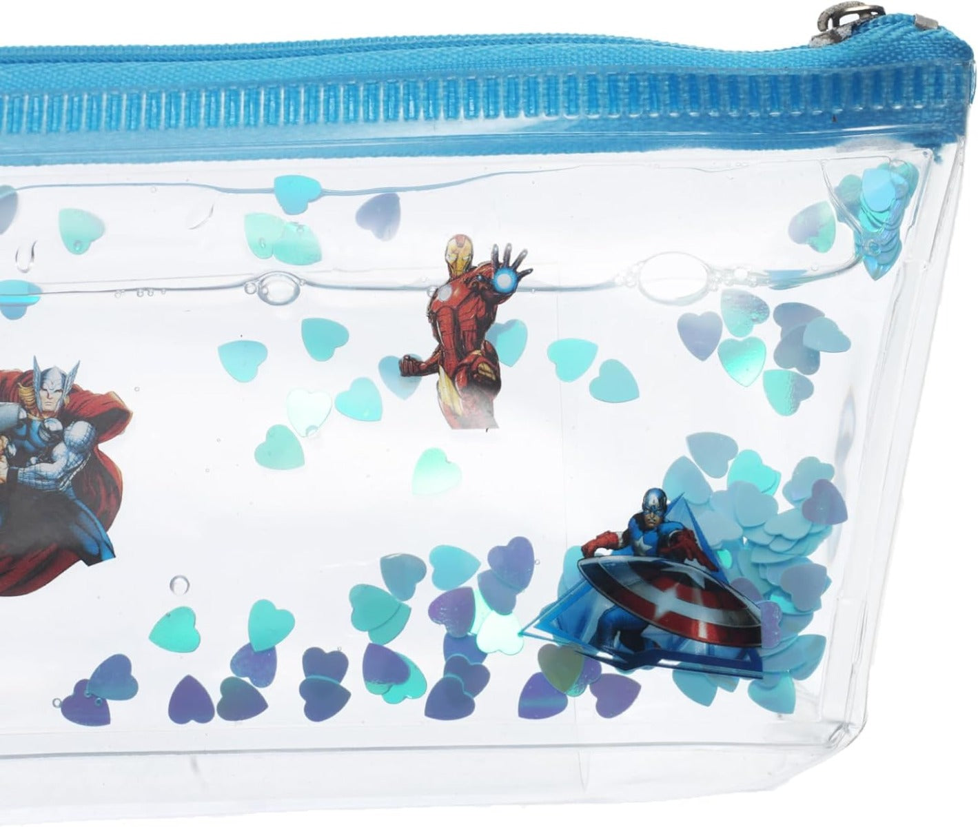 علبة أقلام شفافة بنقشات، مقاس M51