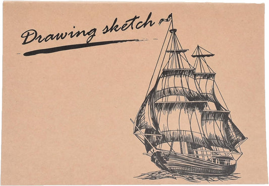 Yassin White Sketchbook, 30 Sheets 15x25cm Glue-Bound for Drawing and Art, White