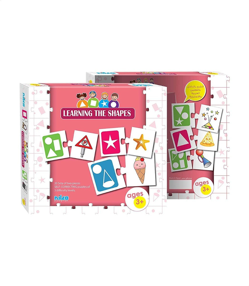 بطاقات نيلكو التعليمية - تعلم الأشكال - 40 قطعة - رقم: 20412