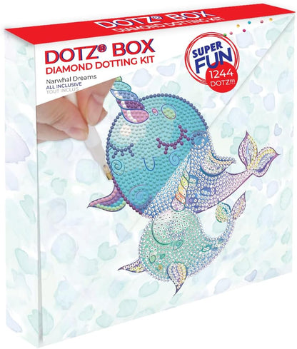 مجموعة دايموند دوتز ناروال دريمز دوتس بوكس، نقاط دائرية، مجموعات الرسم بالألماس، مجموعات فن الألماس - رقم: DBX008