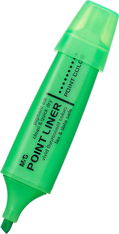 مجموعة أقلام التظليل الفوسفورية من إم آند جي (4 أقلام)