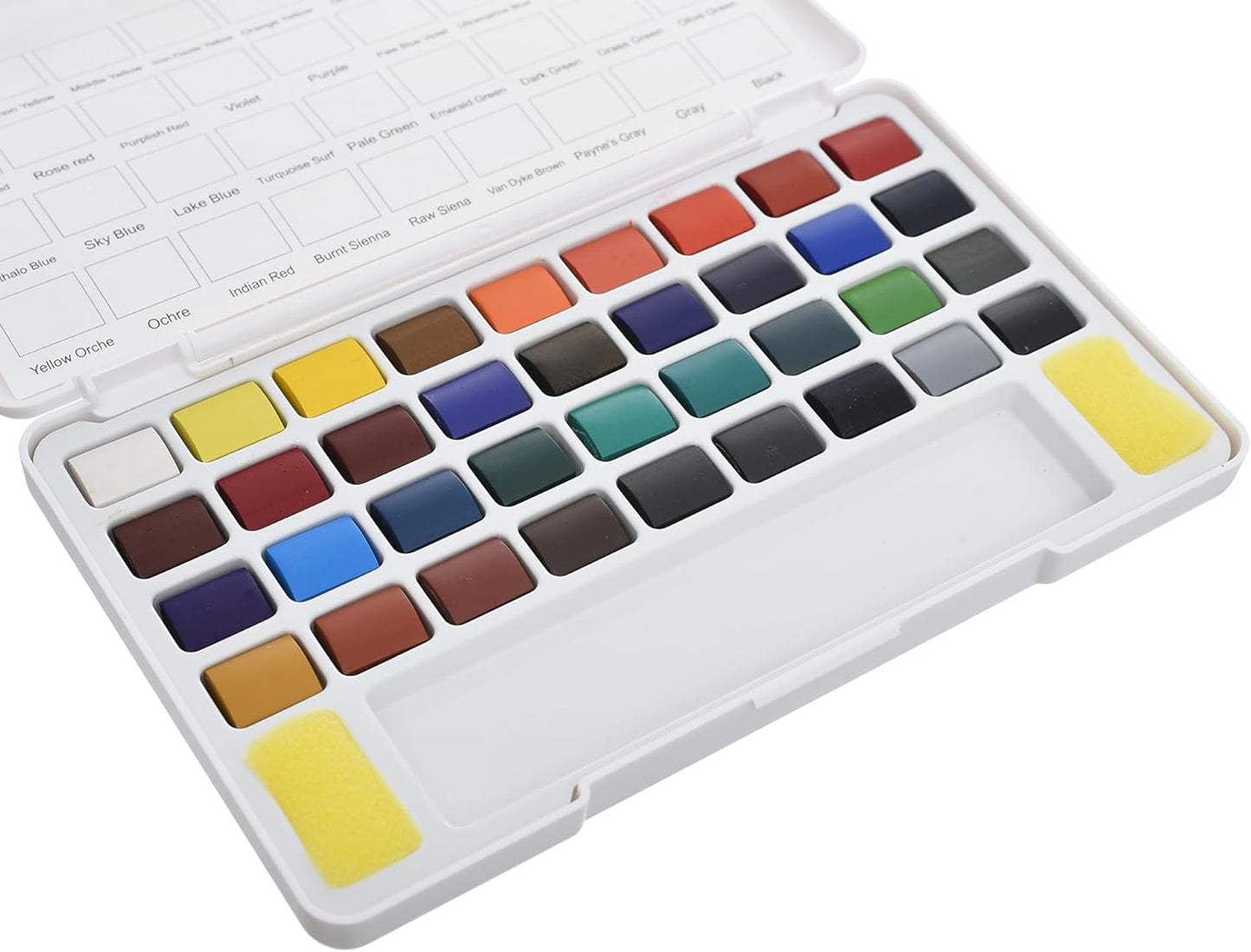 M&G Chenguang Solid Watercolor Set, Vibrant Acrylic Art, Smooth Application, 36 Colors - No:APL976P2