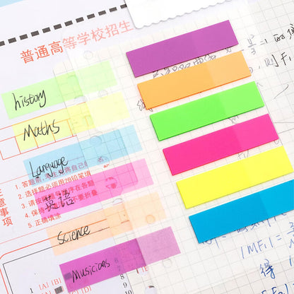 M&G Chenguang PETSTICK Sticky Page Flags – 6 Colors, 20 Sheets Each, Transparent Writable Index Tabs – No: YS-21