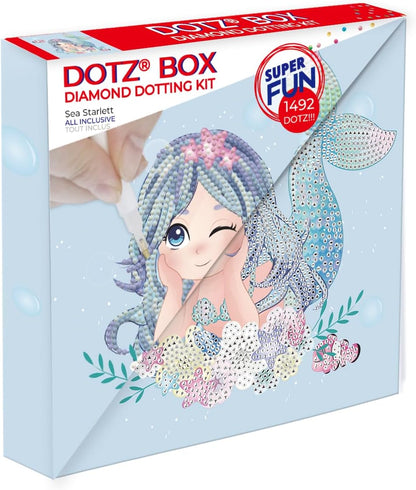 DIAMOND DOTZ Original 5D Dots Box Mermaid Sea Starlett Creative 1492 Diamond 22cm x 22cm - No:DBX077