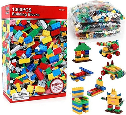 مجموعة مكعبات بناء مدينة يمكنك تجميعها بنفسك - 1000 قطعة 