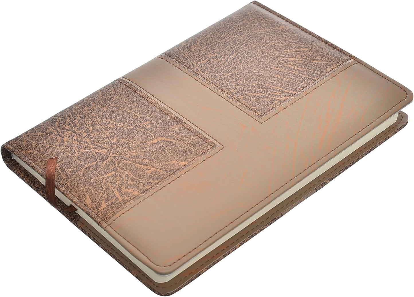 دفتر ملاحظات جلدي من إم آند جي تشنغوانغ، أنيق ومتين، مسطر بـ 25 خانة، 160 ورقة - المقاس: 205 مم × 143 مم - الرقم: APYD2K78