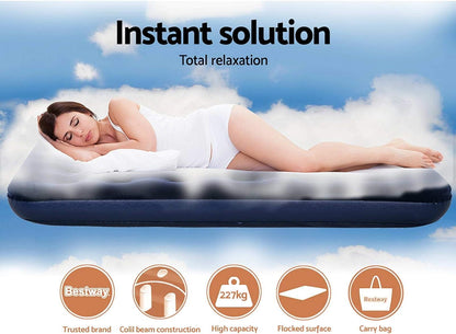 Bestway Pavillo 74" x 39" x 8.5"/1.88m x 99cm x 22cm Aeroluxe Airbed Twin - No: 67001