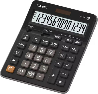 Casio Desktop Calculator – 14 Digits - Black - No: GX-14B