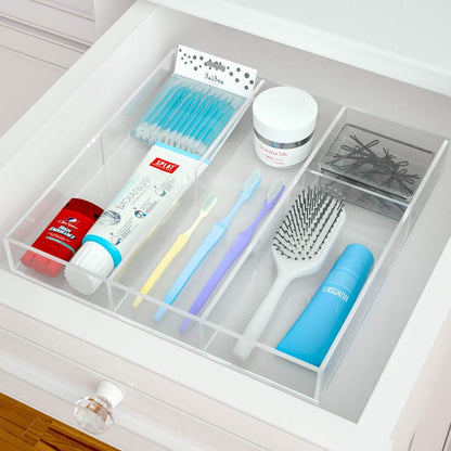 صينية تخزين أدراج أكريليك بستة أقسام