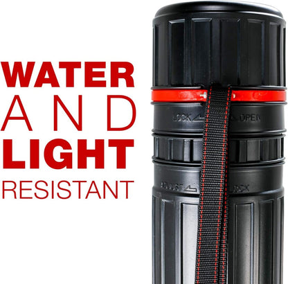 أنبوب رسم تلسكوبي أسود كبير من شركة يو إس آرت سبلاي: القطر الخارجي: 4-7/8 بوصة، القطر الداخلي: 4-1/2 بوصة، الطول: من 30-1/4 إلى 47-3/4 بوصة