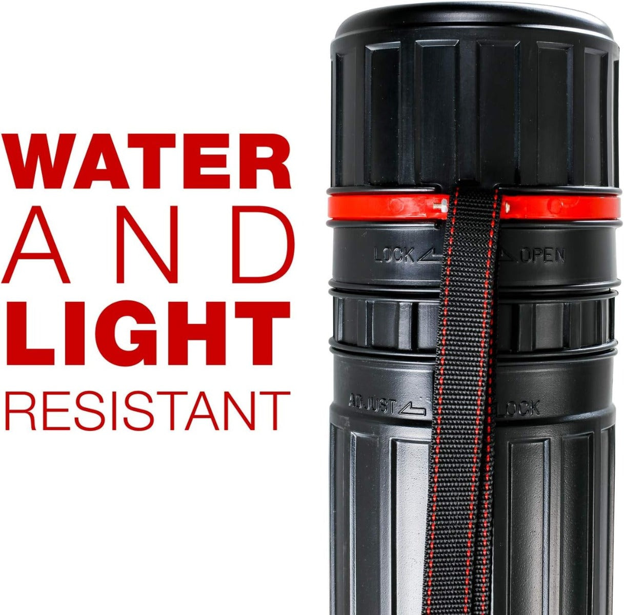 أنبوب رسم تلسكوبي أسود كبير من شركة يو إس آرت سبلاي: القطر الخارجي: 4-7/8 بوصة، القطر الداخلي: 4-1/2 بوصة، الطول: من 30-1/4 إلى 47-3/4 بوصة