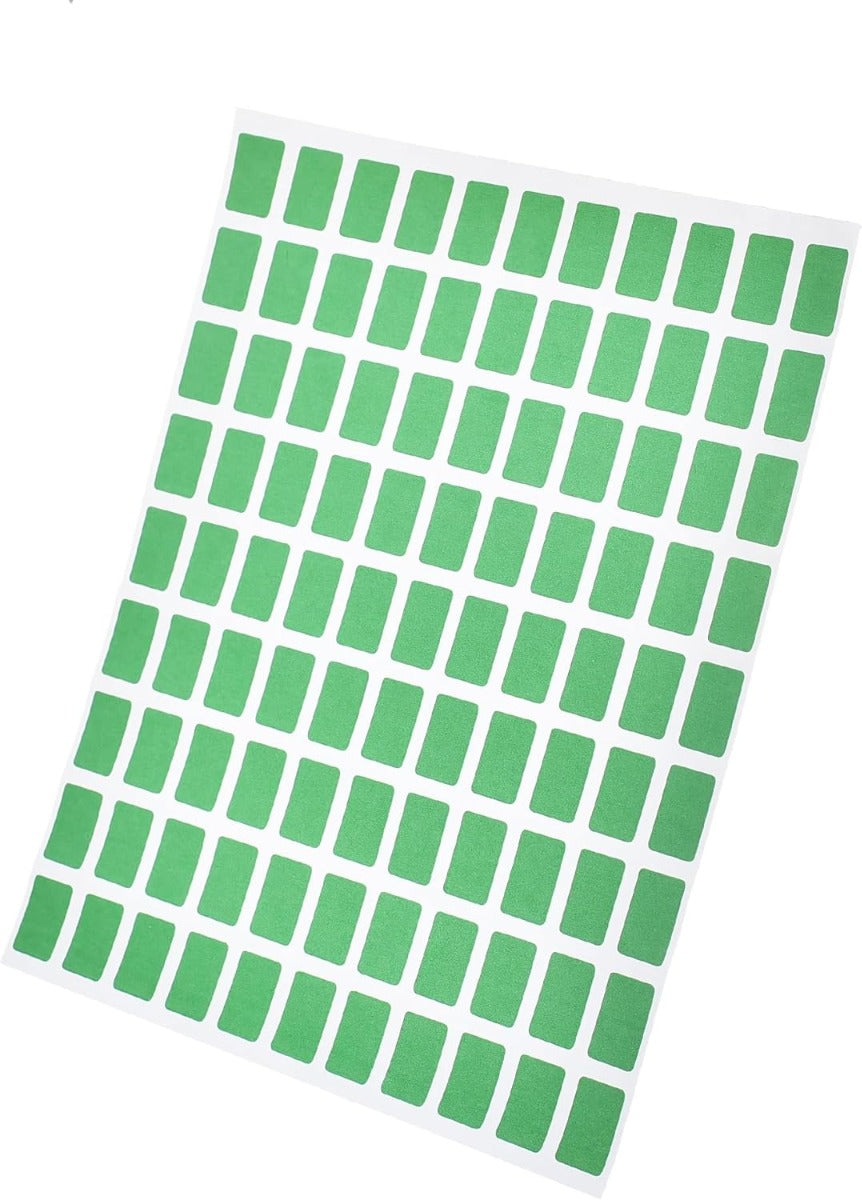 El Manar Compact Vibrant Adhesive Label Sticker, 10x15 mm With Premium Material - Green