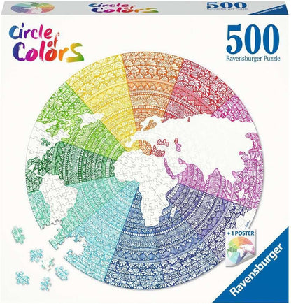Ravensburger Circle of Colors Puzzles - Mandala - 500pcs - No:17168