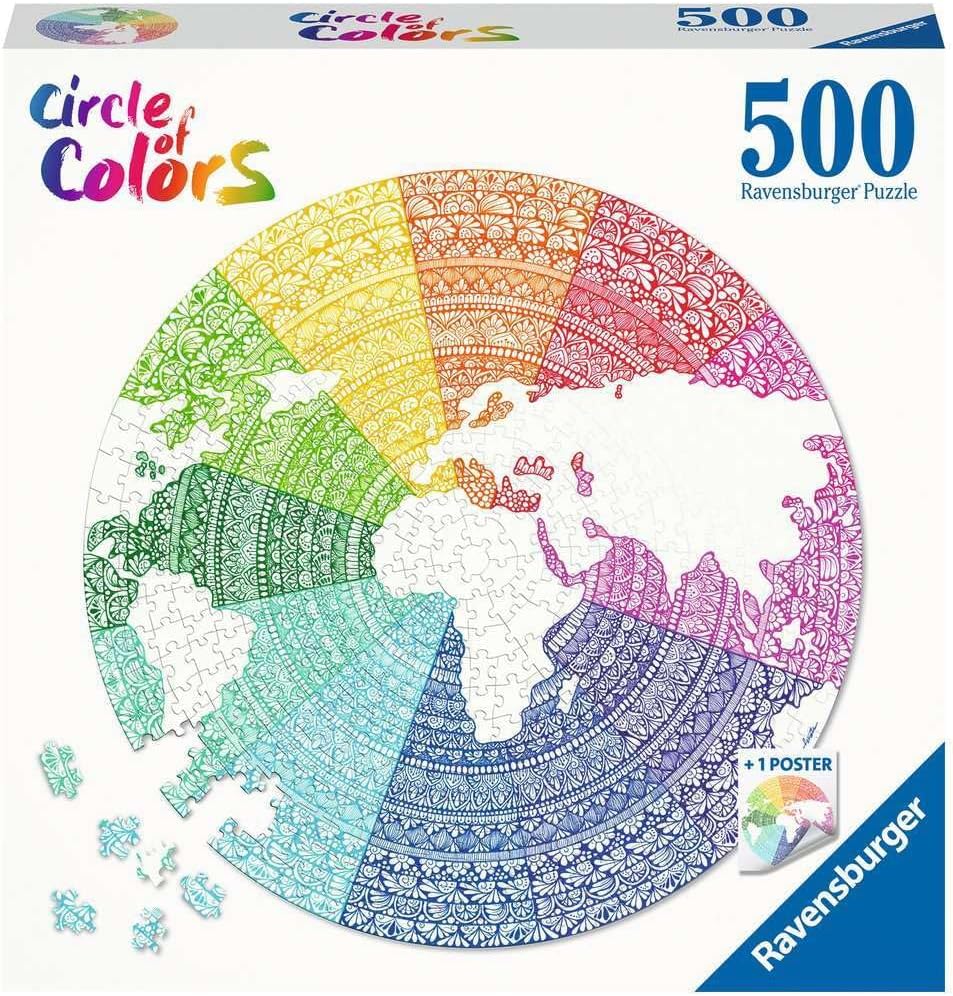Ravensburger Circle of Colors Puzzles - Mandala - 500pcs - No:17168