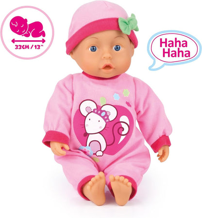 عربة أطفال تفاعلية من باير ديزاين، لون وردي، 33 سم - رقم: 93363AB