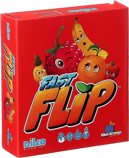 Nilco Fast Blue Orange Flip Card Game - No:20948