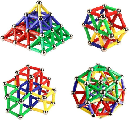 JIAJIA Magnetic Building Blocks Set – 112 Pieces, Magnetic Construction STEM Toy for Kids