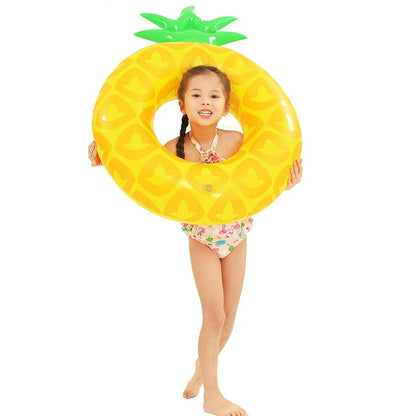 Jilong Sunclub Pineapple Inflatable Float Swim Ring 100cm x 76cm - No:37602