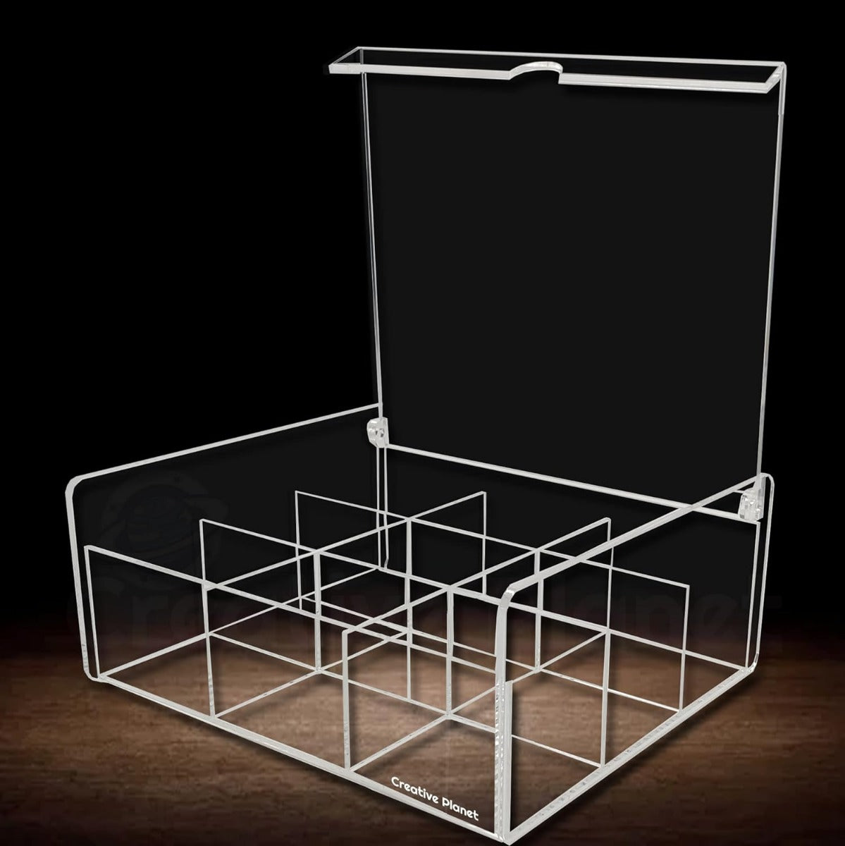 صندوق تخزين أكريليك لخزائن المطبخ.