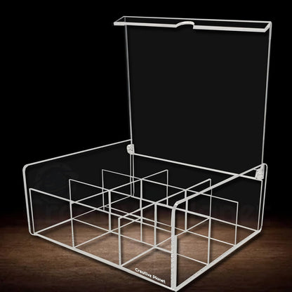 صندوق تخزين أكريليك لخزائن المطبخ.