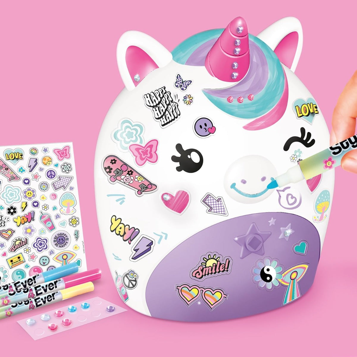 مصباح يونيكورن من كانال تويز سيكريت ديكو، اصنعه بنفسك، على طراز مصباح يونيكورن الأبدي